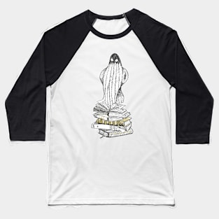 Library Ghost Baseball T-Shirt